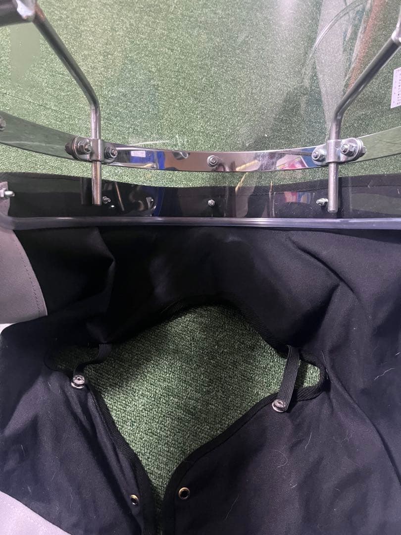 旭風防　クリアシールド黒垂