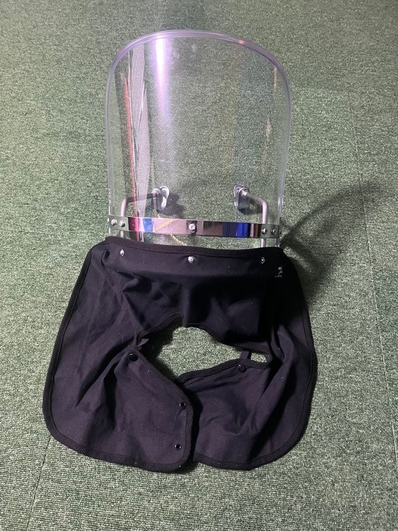 旭風防　クリアシールド黒垂