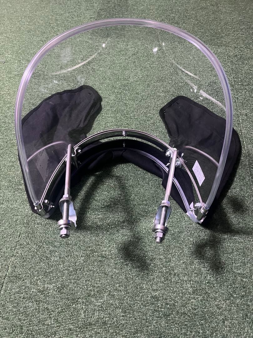 旭風防　クリアシールド黒垂