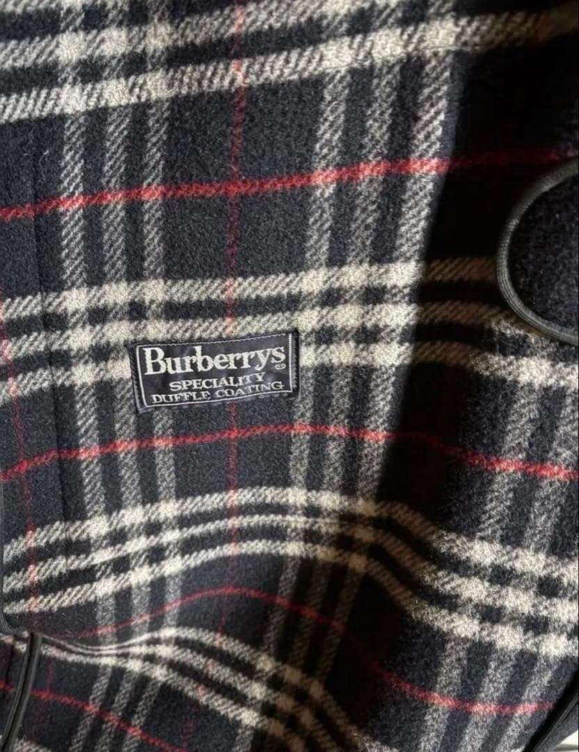 Burberrys ネイビー ウールダッフルコート 英国製