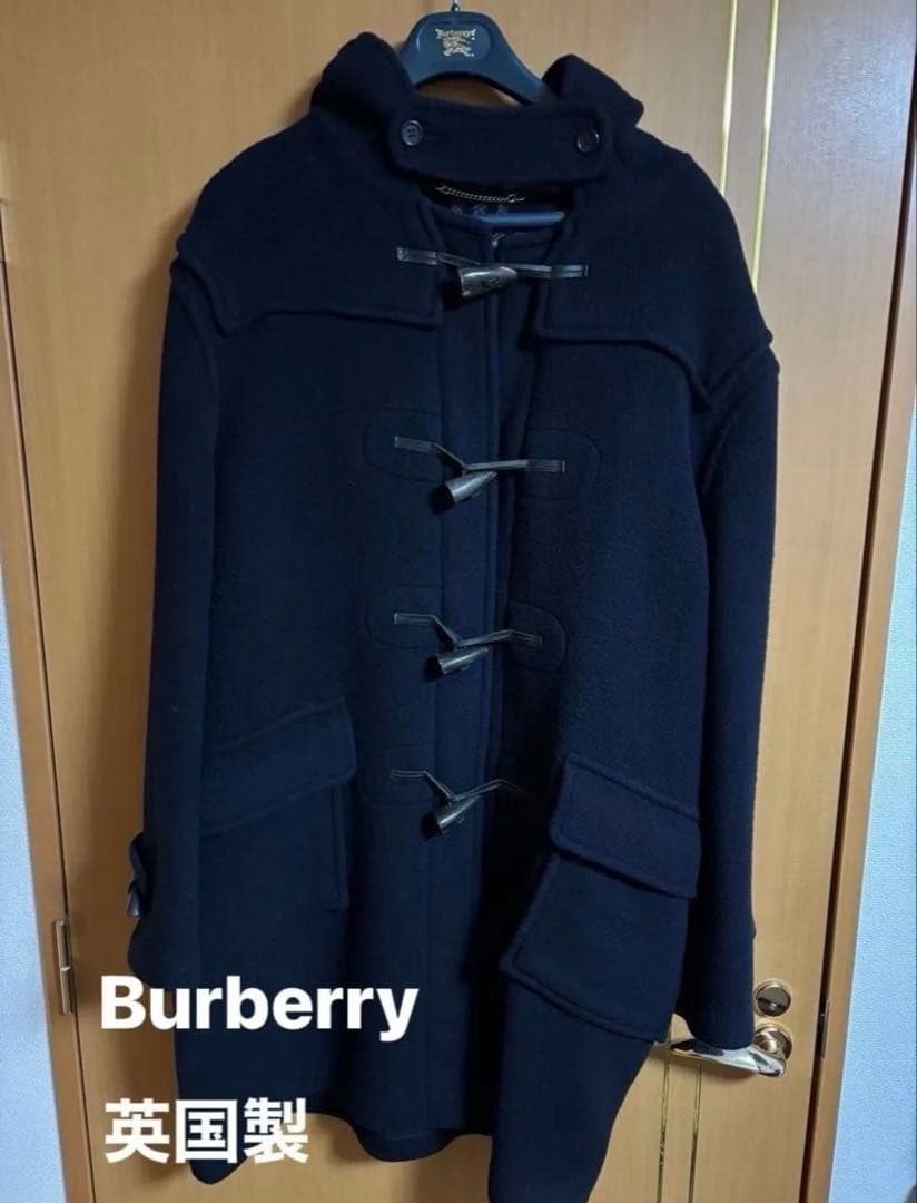 Burberrys ネイビー ウールダッフルコート 英国製