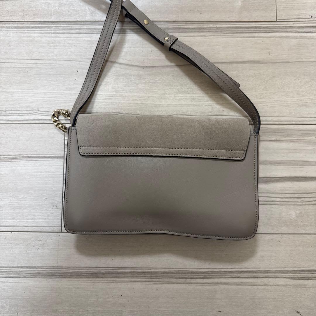 Chloé クロエ　ショルダーバッグ グレー　スエード