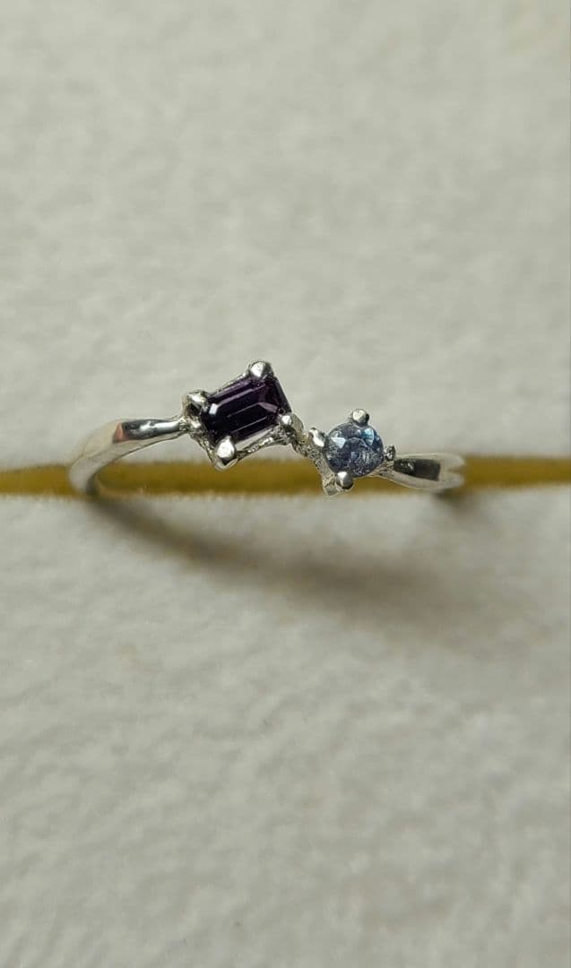 えむえす★カラーチェンジガーネット&アレキサンドライト★リングオーダー