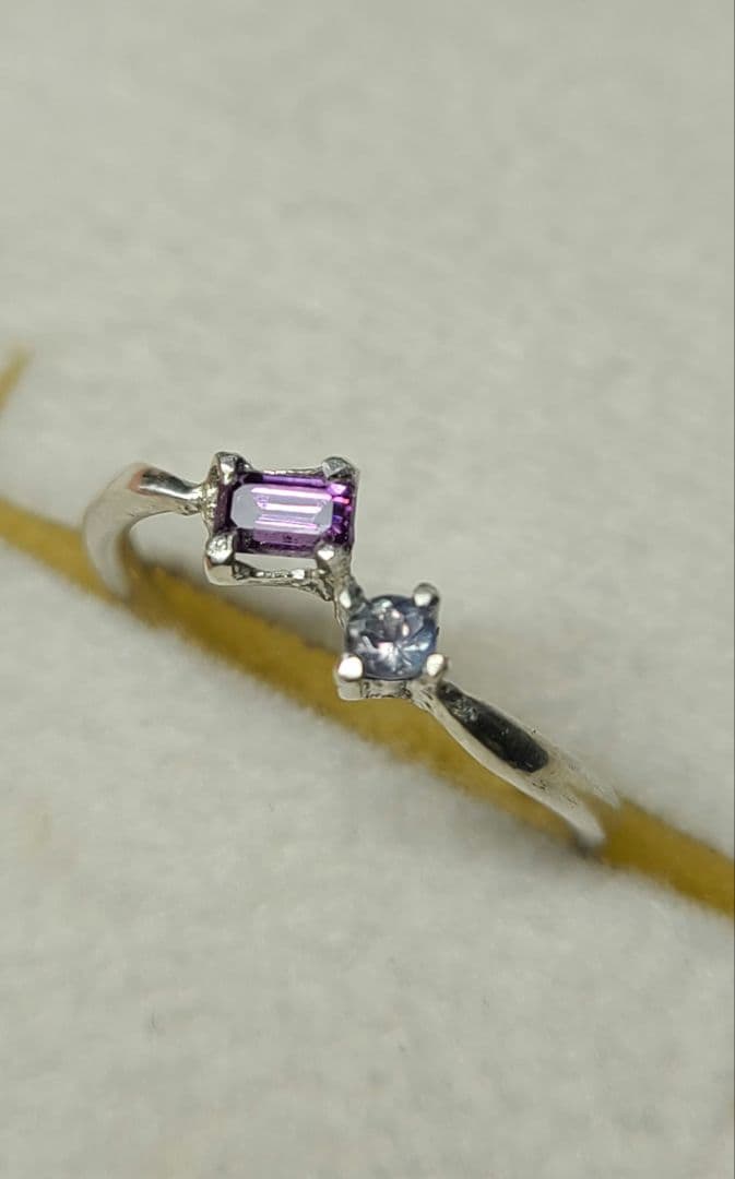 えむえす★カラーチェンジガーネット&アレキサンドライト★リングオーダー