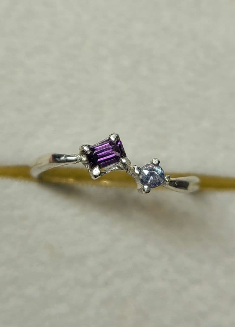 えむえす★カラーチェンジガーネット&アレキサンドライト★リングオーダー