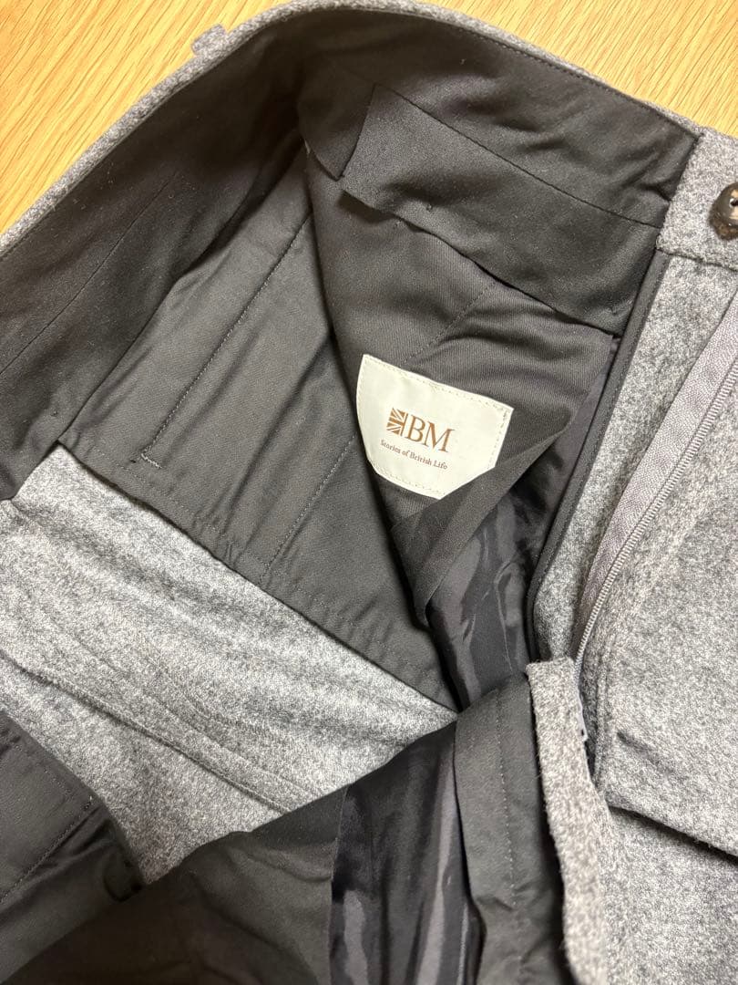 ブリティッシュメイド　オフィサーパンツ　フランネル