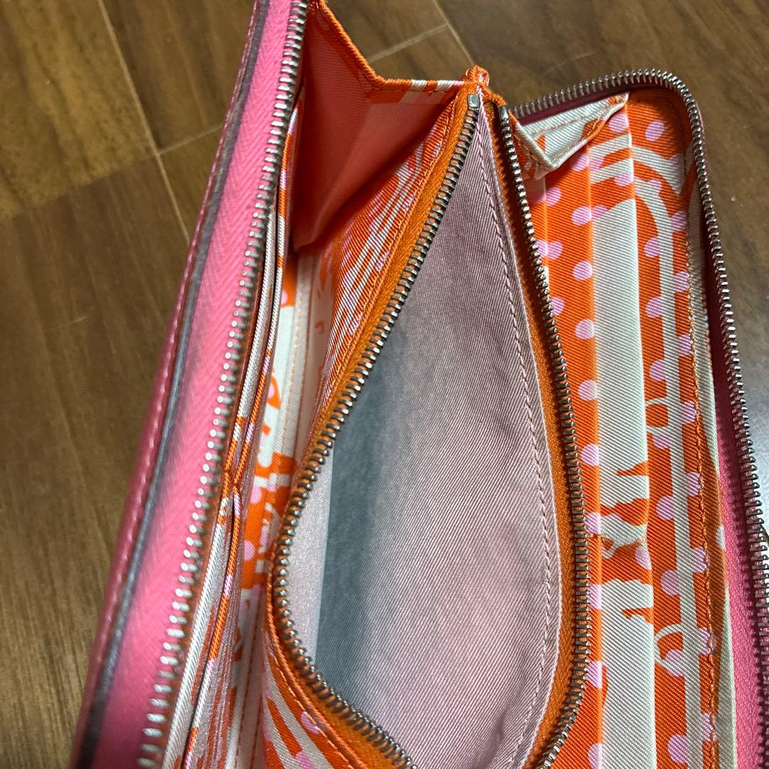 HERMES エルメス アザップロング シルクイン ラウンドファスナー長財布