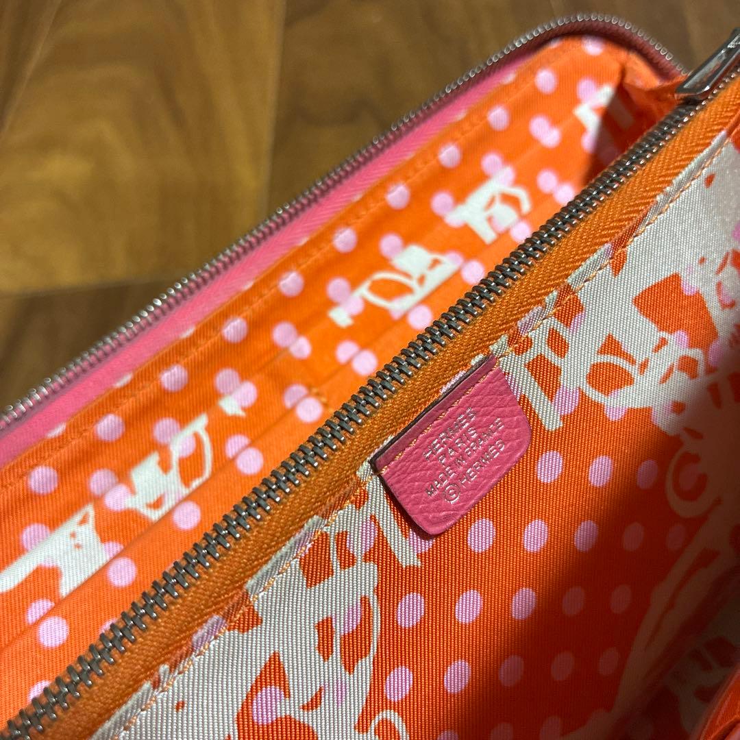 HERMES エルメス アザップロング シルクイン ラウンドファスナー長財布