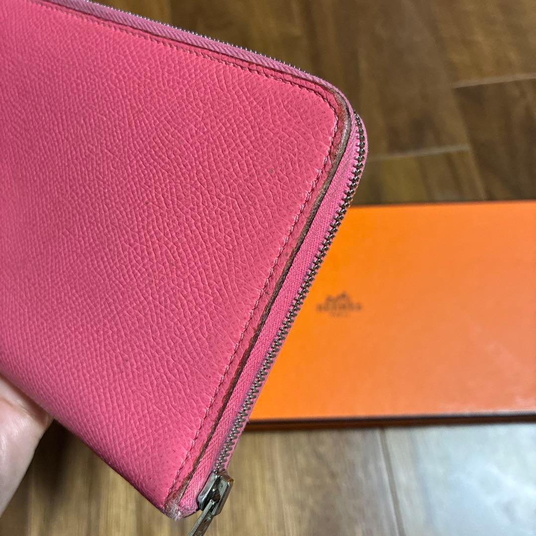 HERMES エルメス アザップロング シルクイン ラウンドファスナー長財布