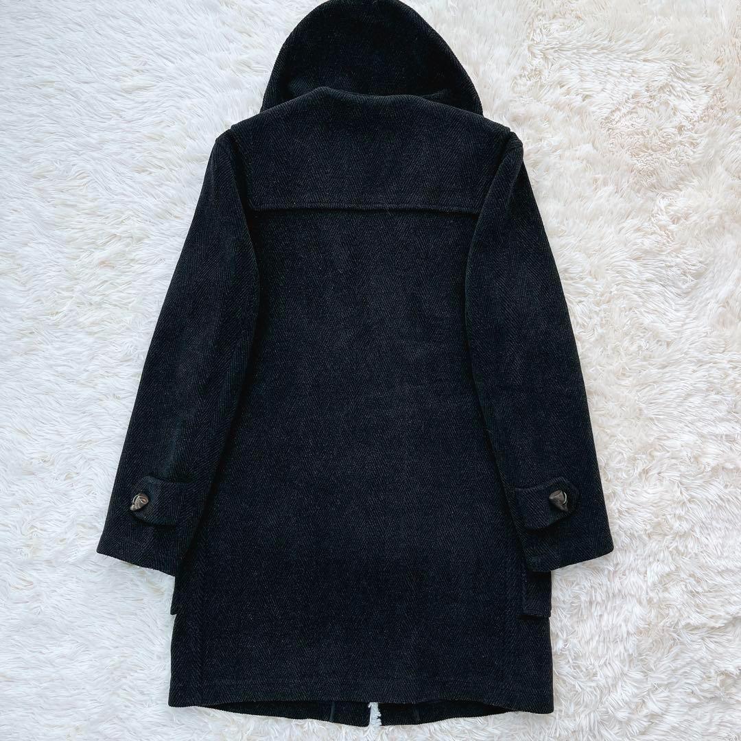 美品✨グローバーオール キングストン ヘリンボーン ダッフルコート トグル 黒