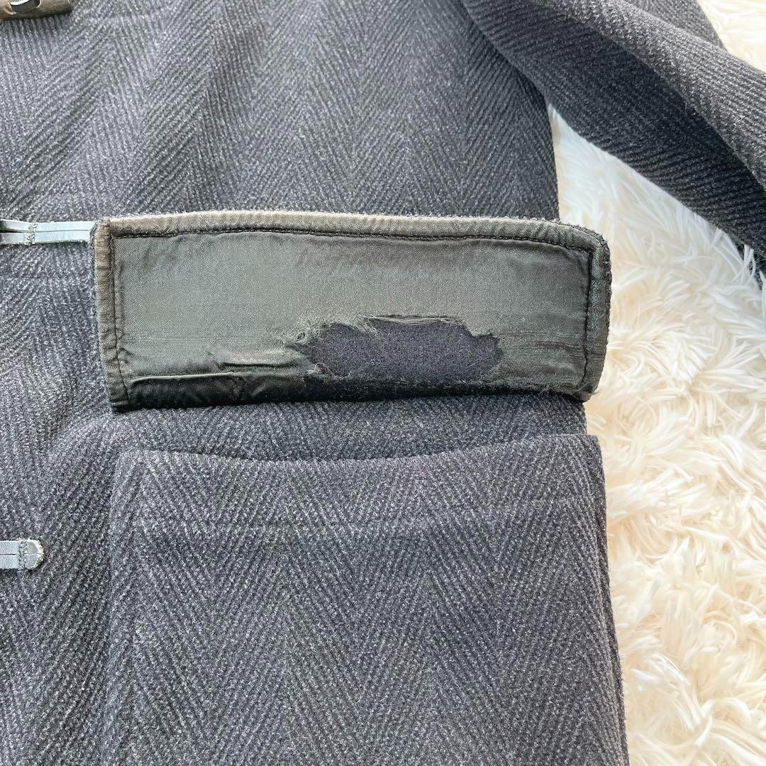 美品✨グローバーオール キングストン ヘリンボーン ダッフルコート トグル 黒