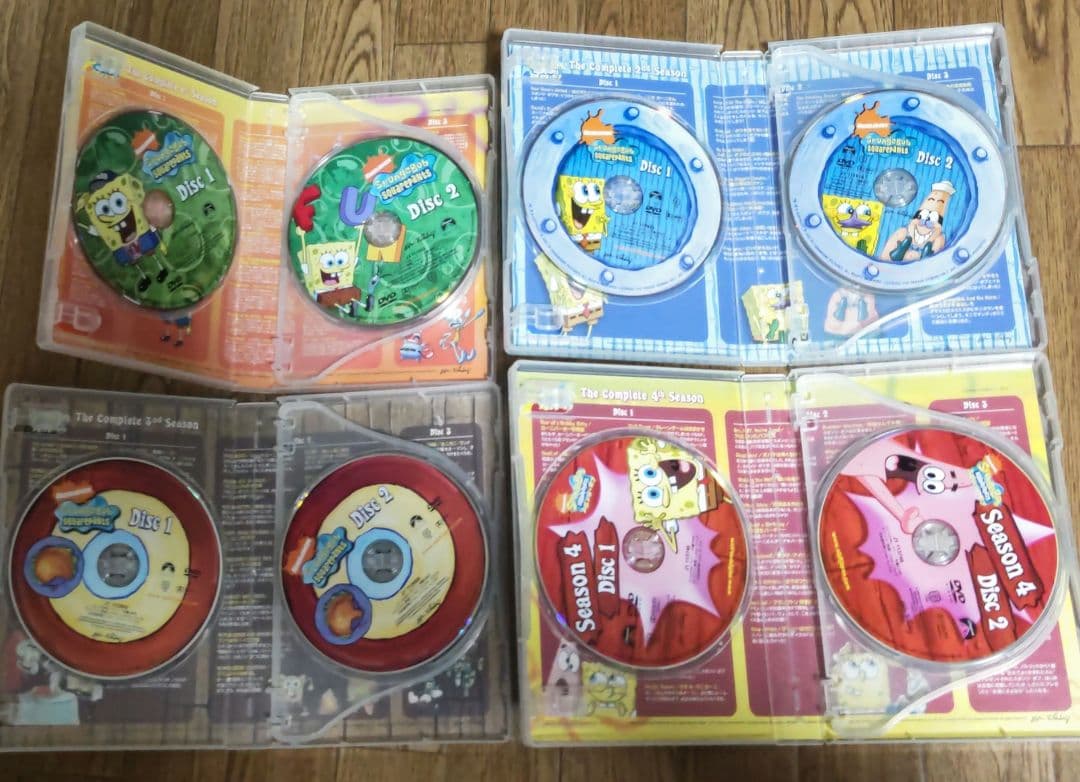 スポンジ・ボブ シーズン1 ・２・３・４コンプリートBOX〈各3枚組〉
