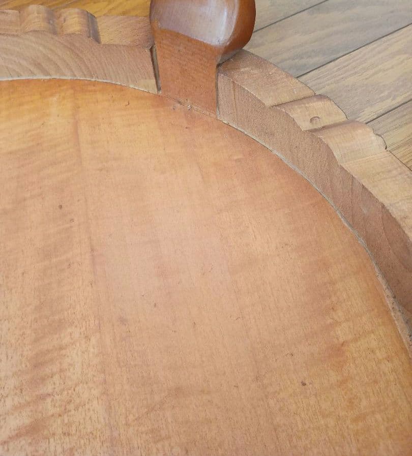 象嵌加工　イタリア製猫足　木製テーブル