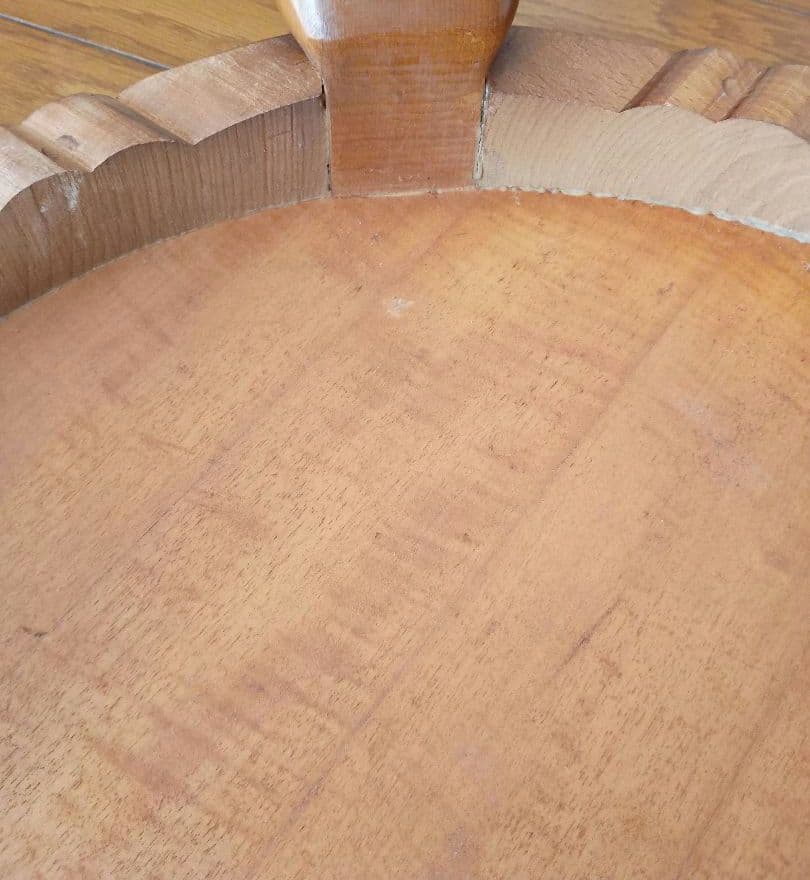 象嵌加工　イタリア製猫足　木製テーブル