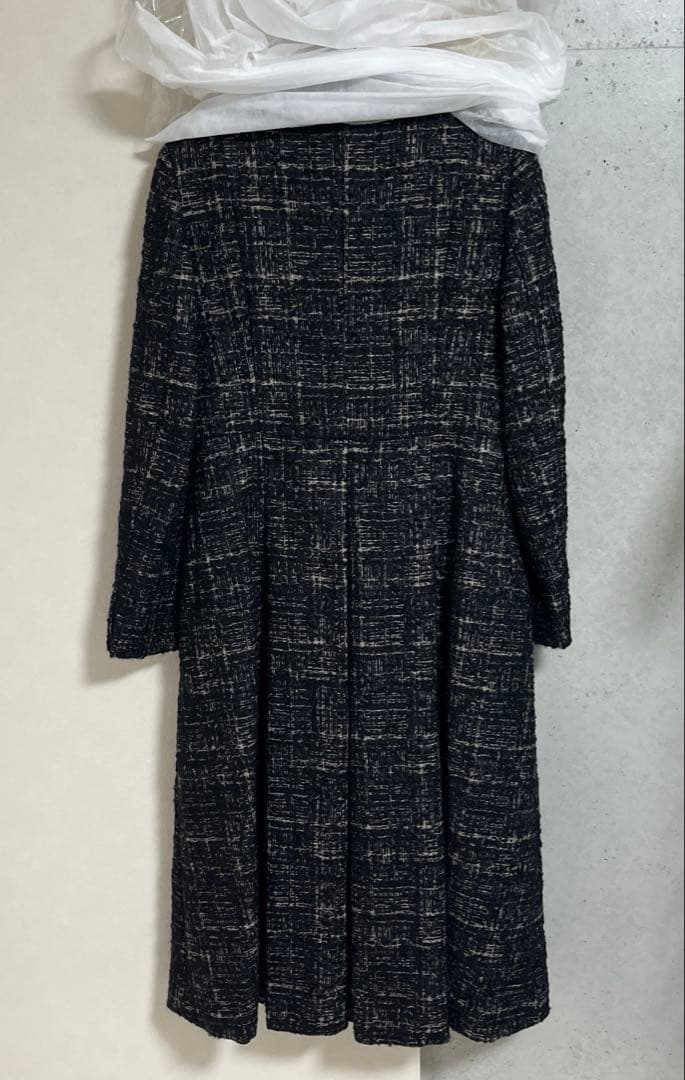 売り尽くし　クリーニング済　MaxMara ロングコート　モヘア　プリーツ