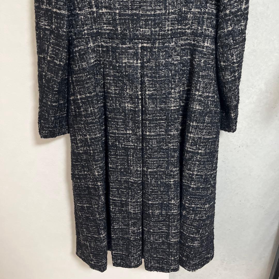 売り尽くし　クリーニング済　MaxMara ロングコート　モヘア　プリーツ