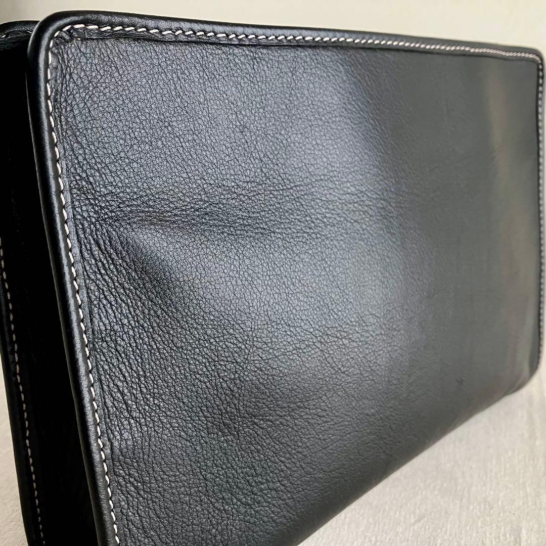 バッグ Celine Vintage Black Leather Pouch Bag