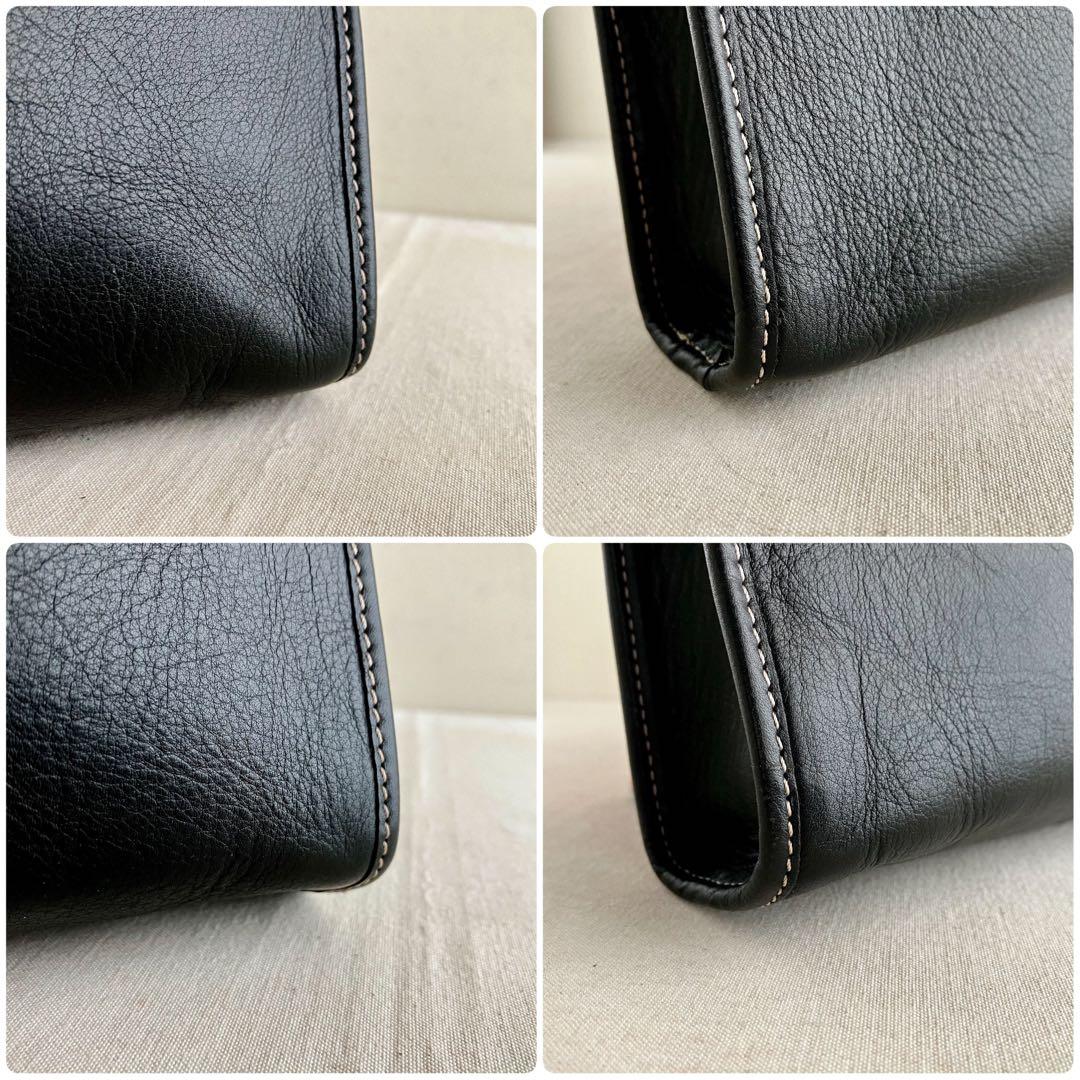 バッグ Celine Vintage Black Leather Pouch Bag