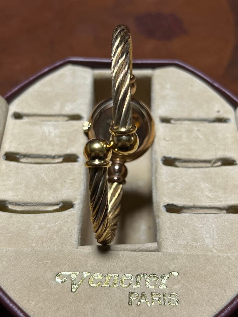 Venerer チェンジベゼル 腕時計 交換レンズ付き K18 ゴールド