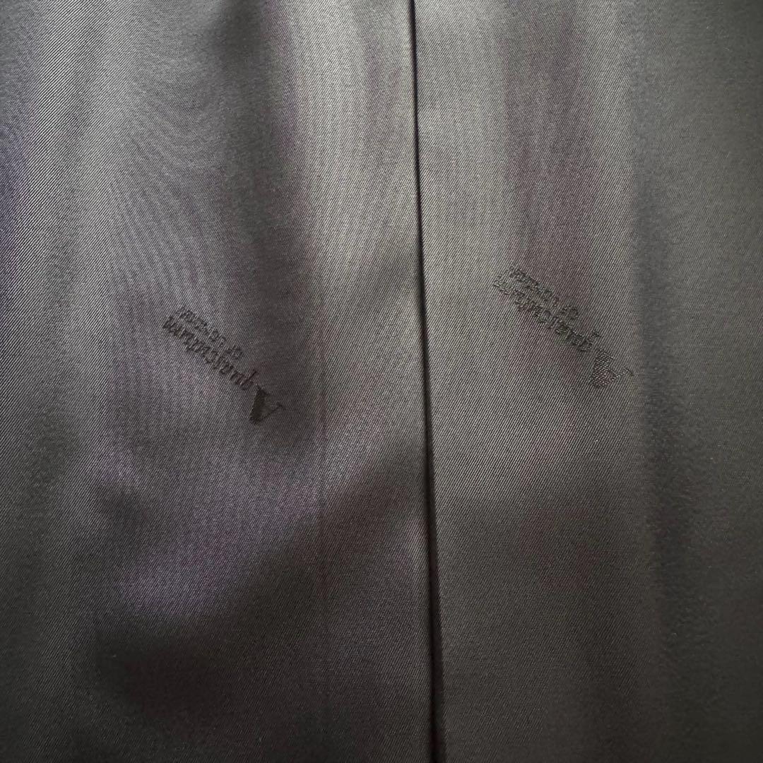 アクアスキュータム　チェスターコート　ロング　ダブル　ダークネイビー　カシミヤ混