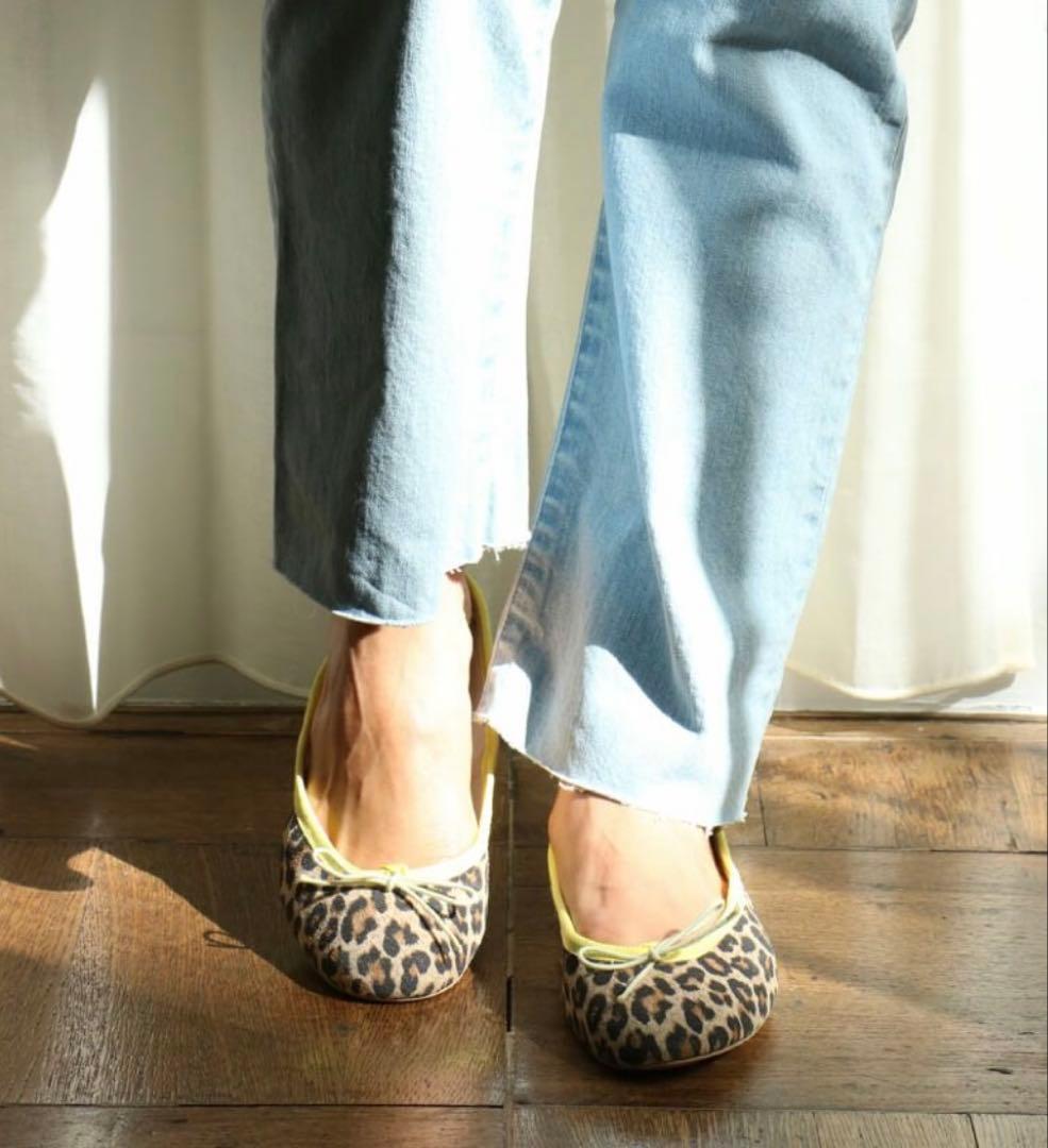 【お値下げ中！】ポルセリ　レオパード柄バレエシューズ