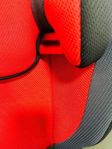 J【美品】 Aprica エアライド ジュニアシート ドリンクホルダー付 赤