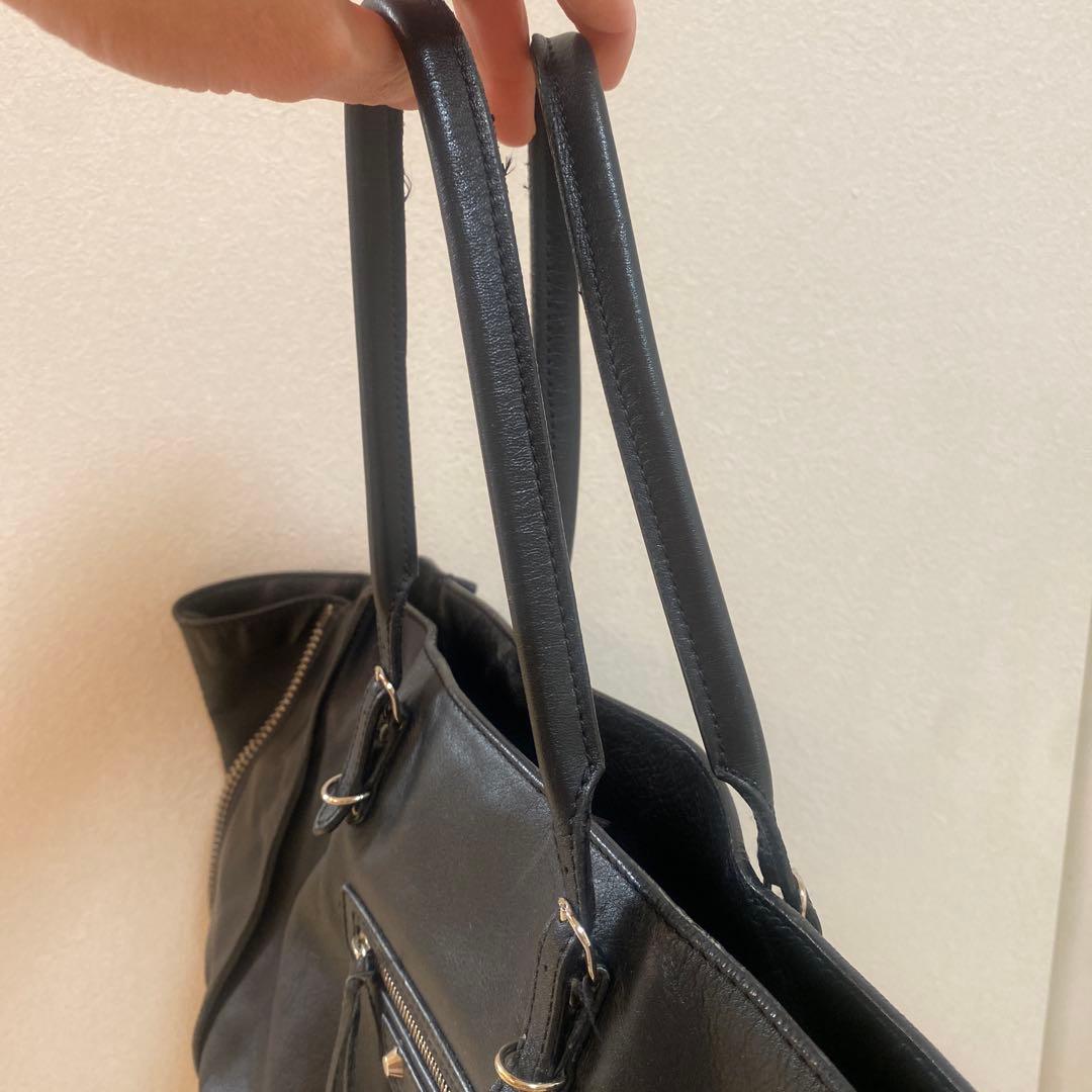 訳あり格安‼️☆バレンシアガ☆ペーパー・ブラック　トートバッグ　黒