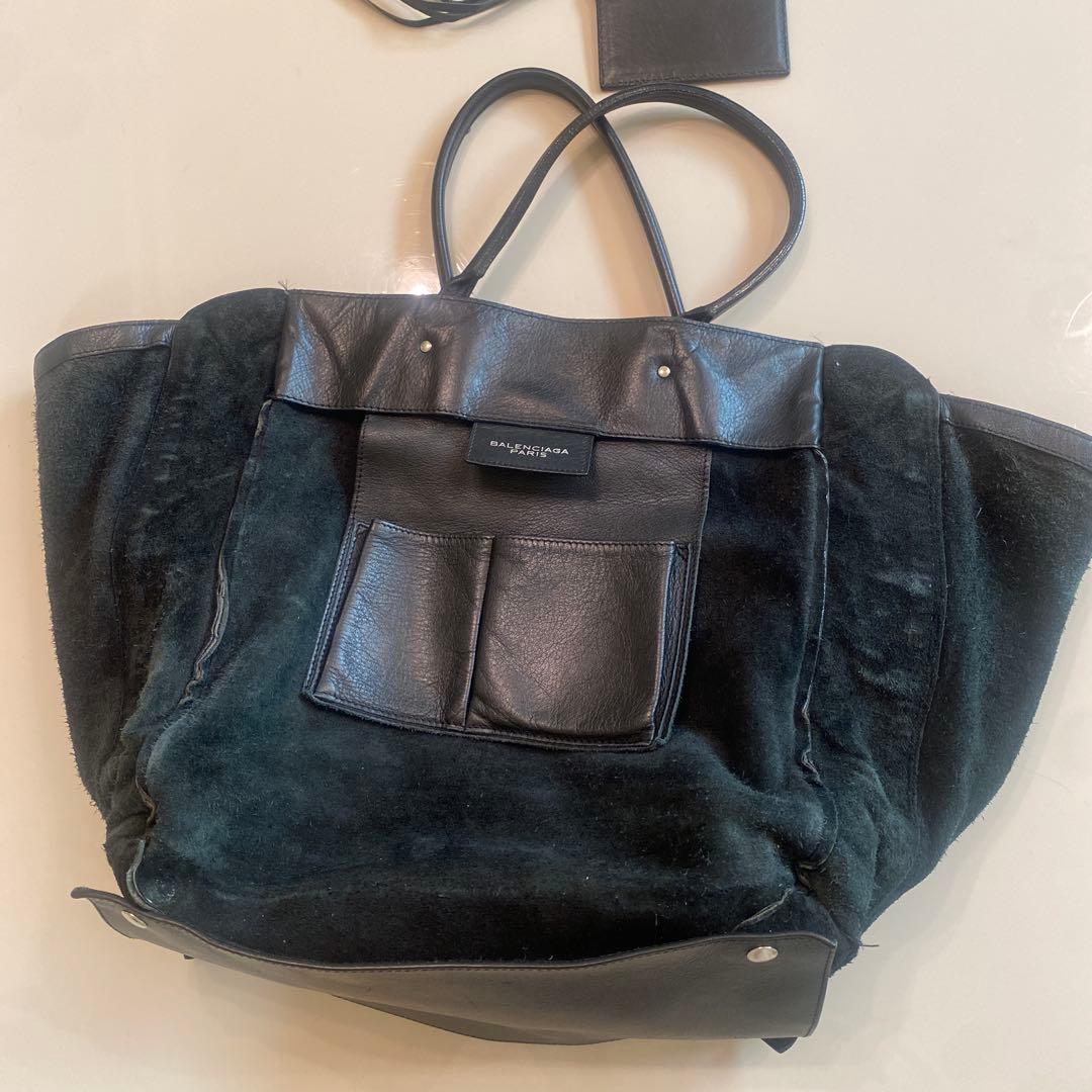 訳あり格安‼️☆バレンシアガ☆ペーパー・ブラック　トートバッグ　黒