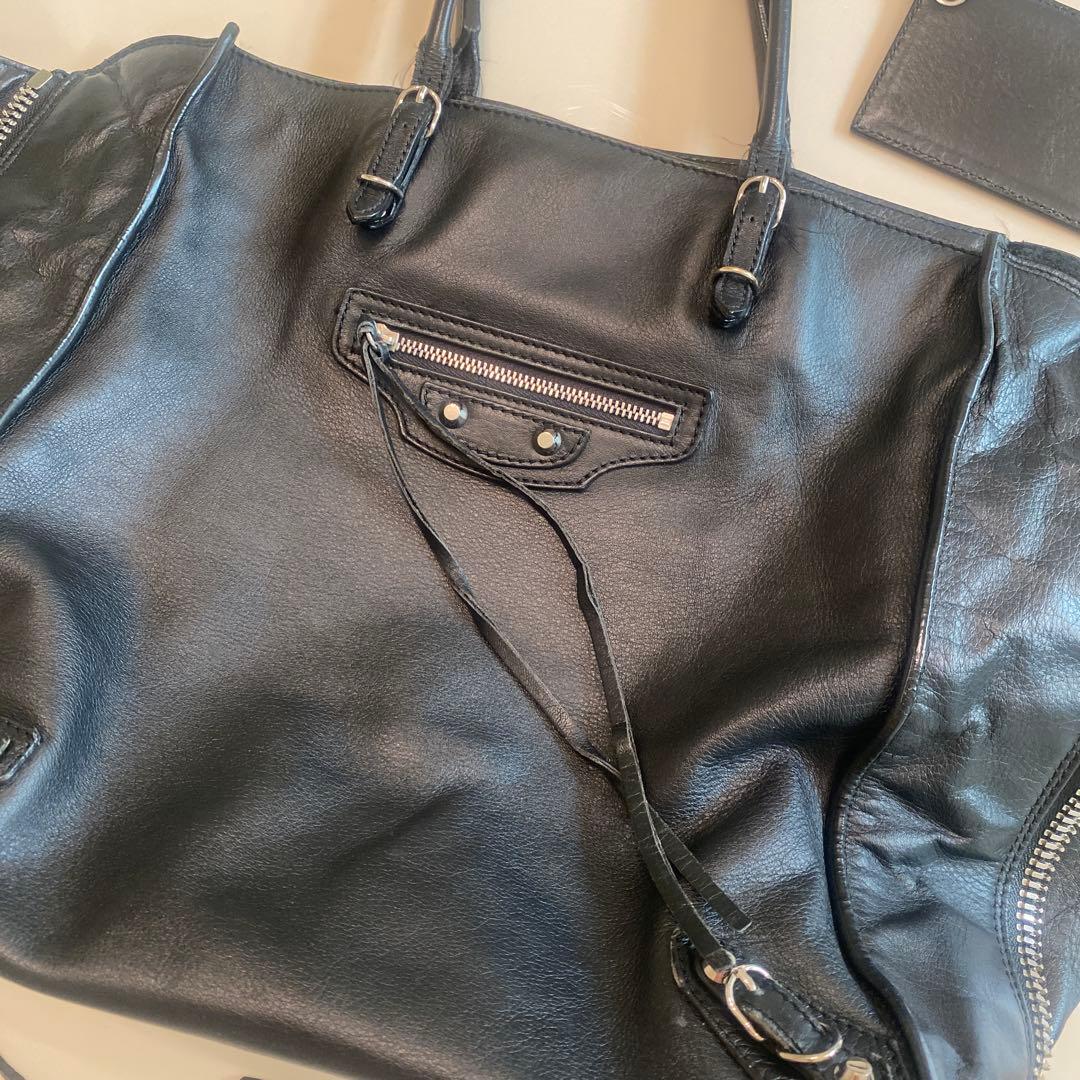 訳あり格安‼️☆バレンシアガ☆ペーパー・ブラック　トートバッグ　黒