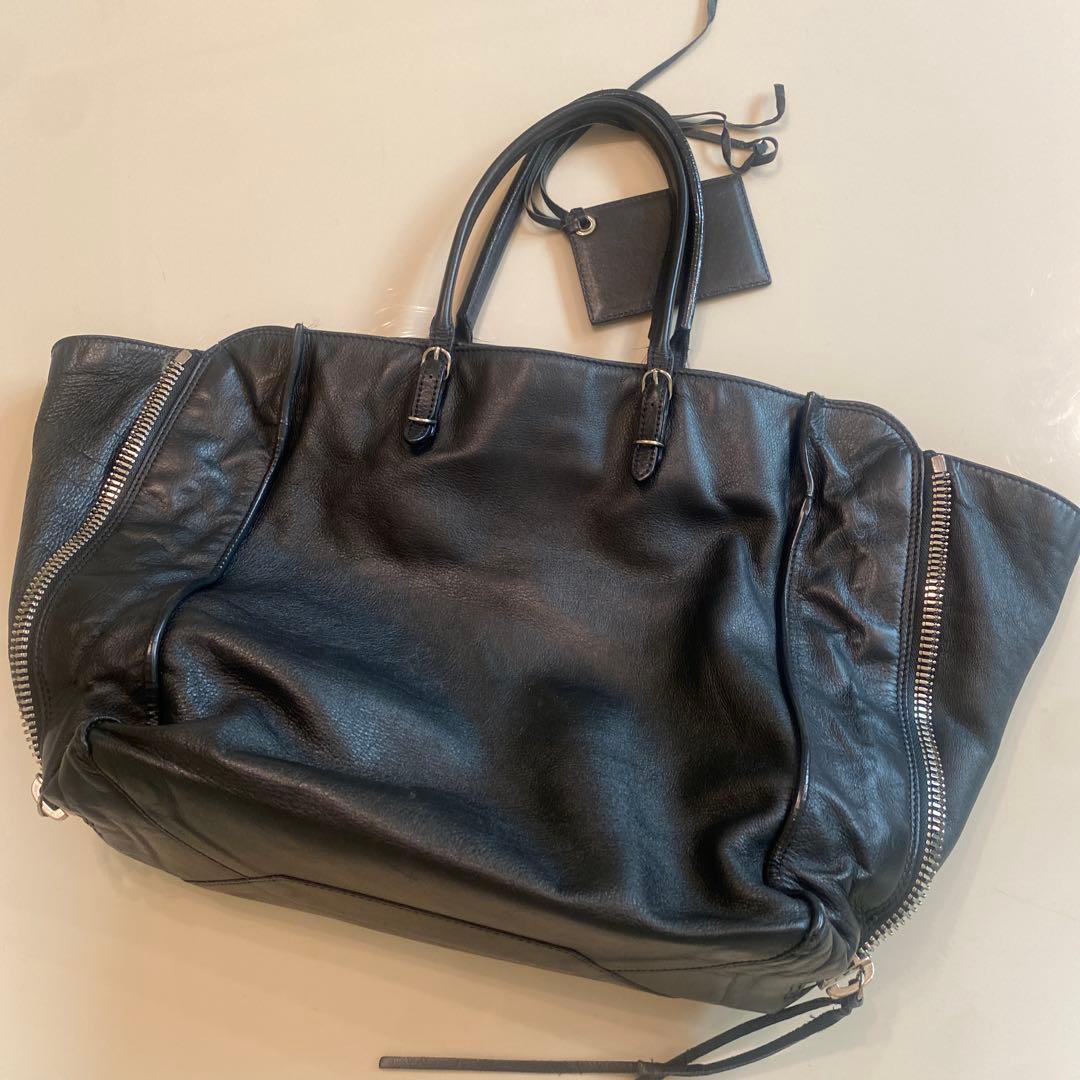 訳あり格安‼️☆バレンシアガ☆ペーパー・ブラック　トートバッグ　黒