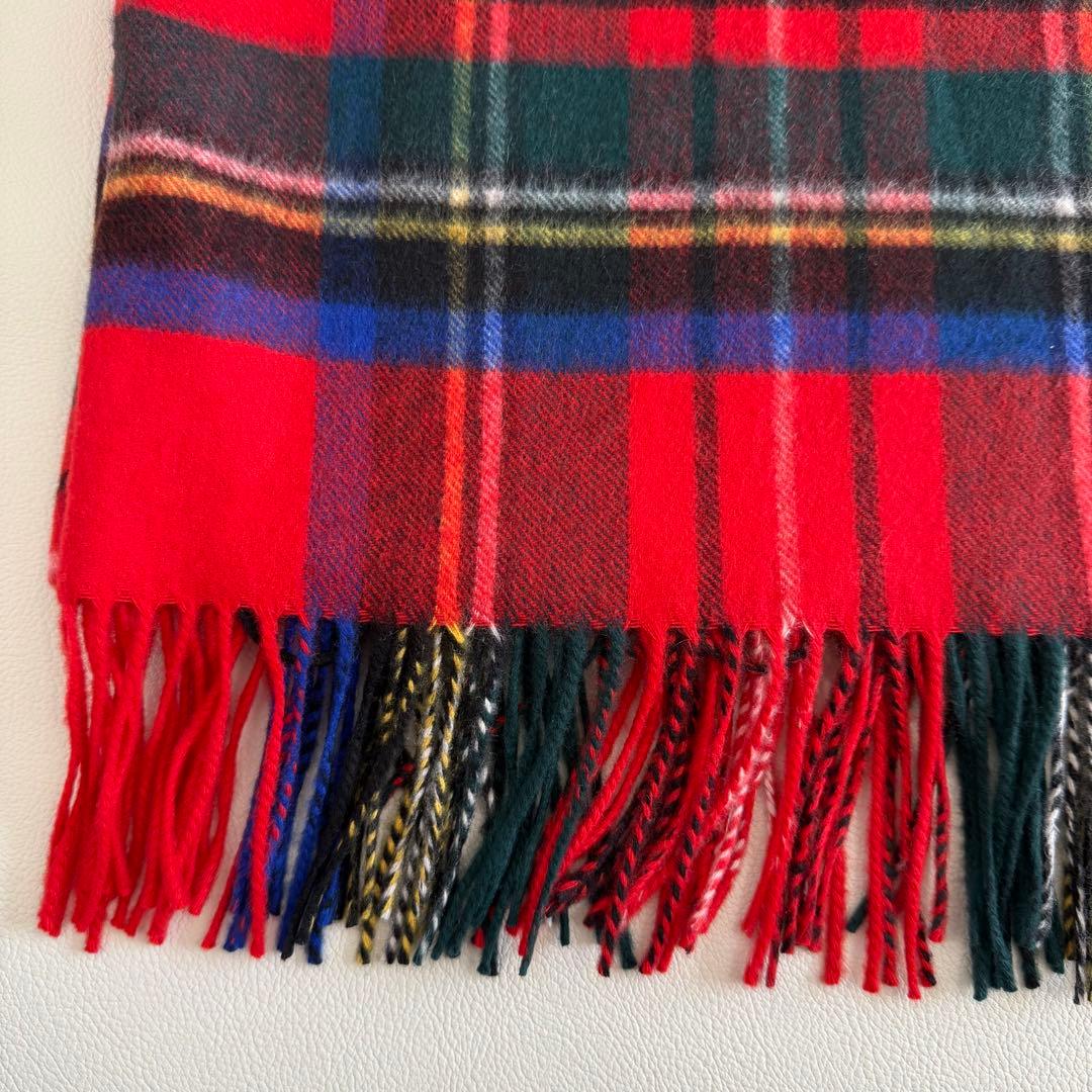 美品　ジョンストンズ　大判　ストール　マフラー　カシミヤ　ロイヤルスチュワート