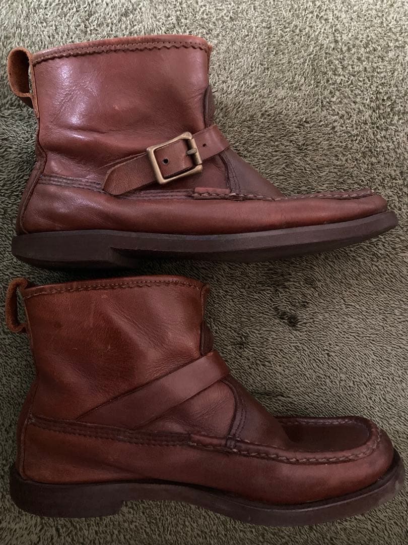 Russell Moccasin ノックアバウト ブーツ 7 1/2バックル付き