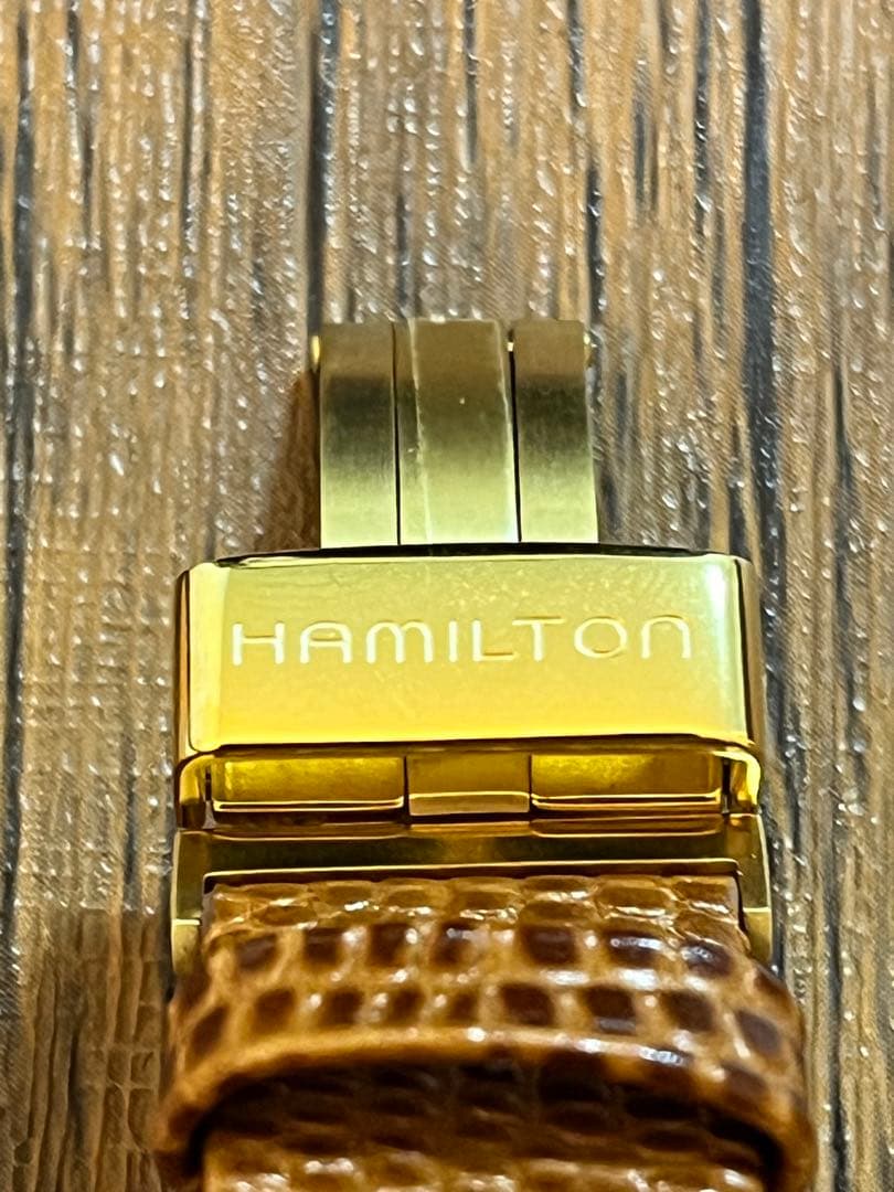 【新品】HAMILTON ベンチュラ 純正カーフストラップ ブラウン 17mm