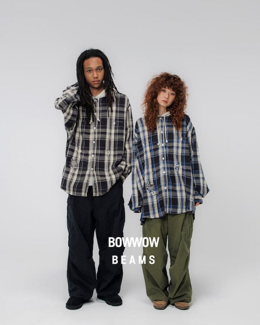 BOWWOW BEAMS別注 カーゴパンツ ブラック 定価36300円
