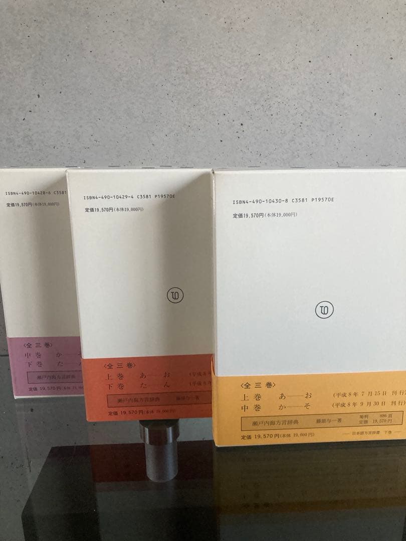 美品　日本語方言辞典　藤原与一　上・中・下巻　3巻セット　東京堂出版