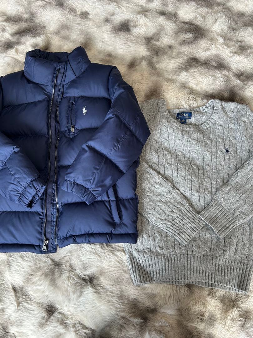 ラルフローレン　ネイビー ダウンジャケット