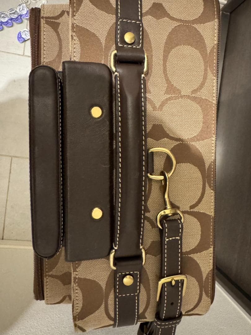 COACH 中型キャリーケース ブラウンモノグラム