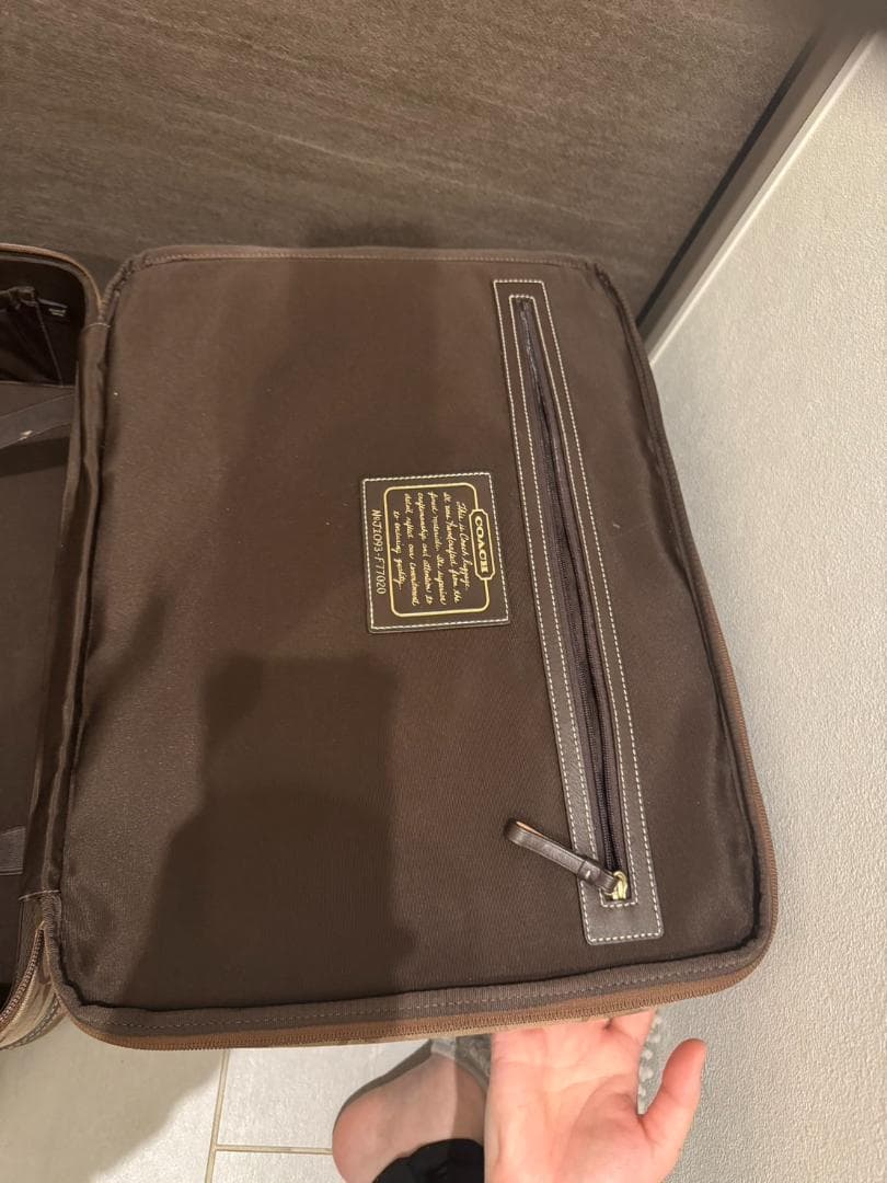 COACH 中型キャリーケース ブラウンモノグラム