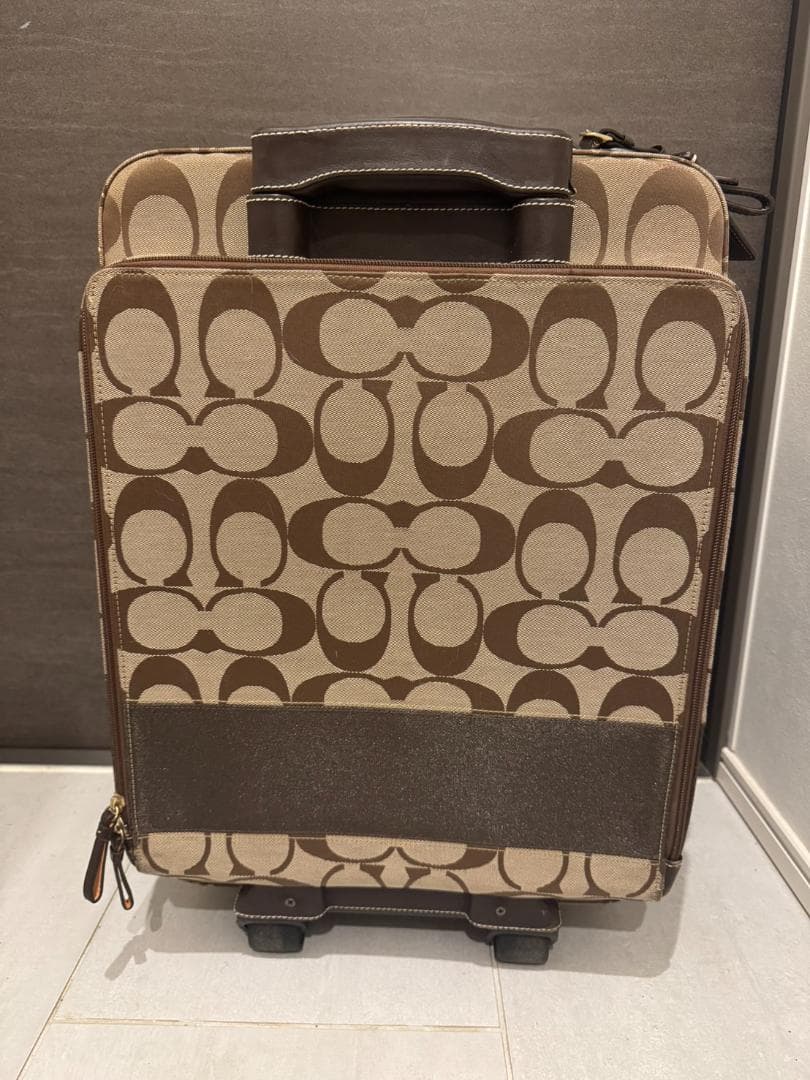 COACH 中型キャリーケース ブラウンモノグラム
