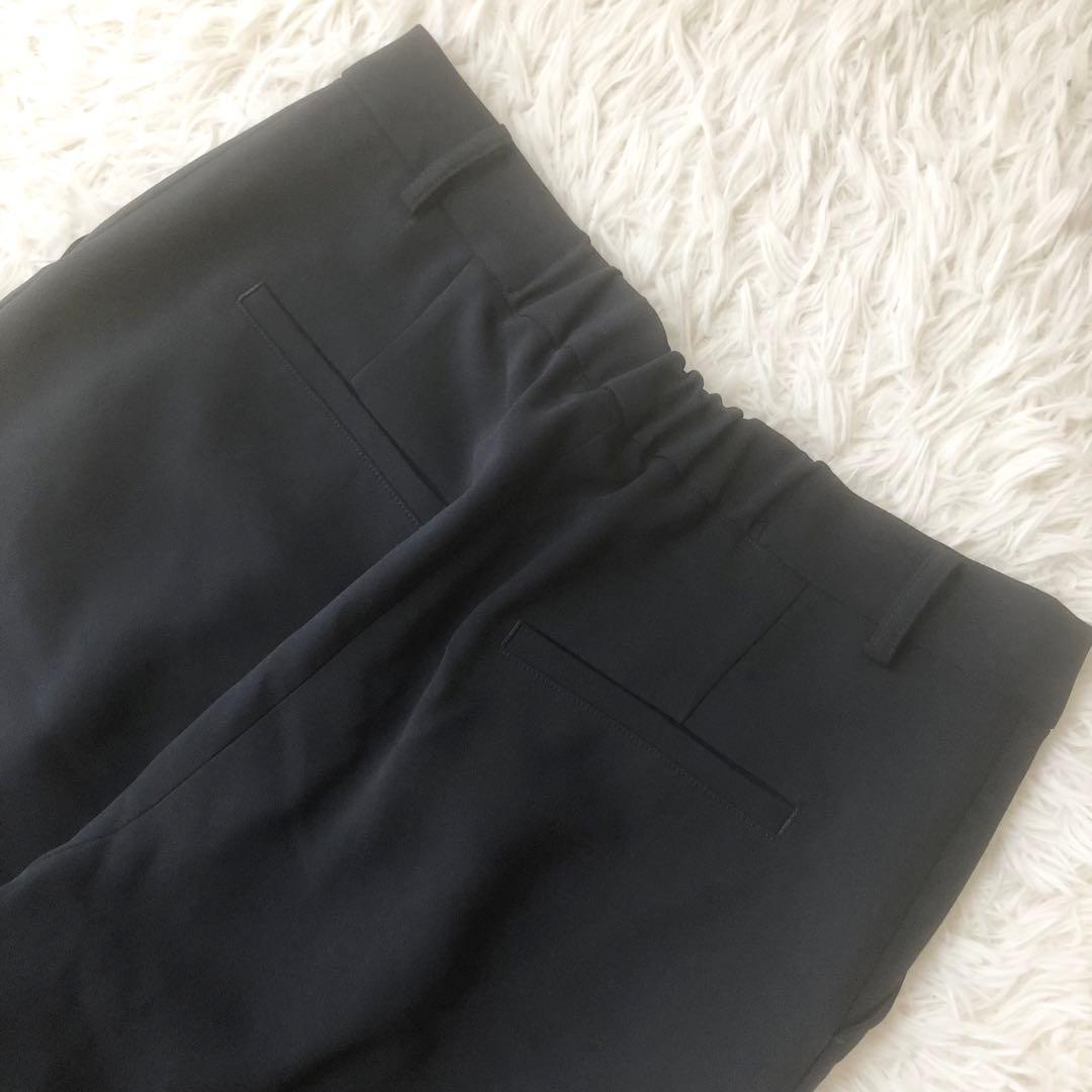 美品 ソージュ 洗える タックパンツ ストレッチ ウエストゴム