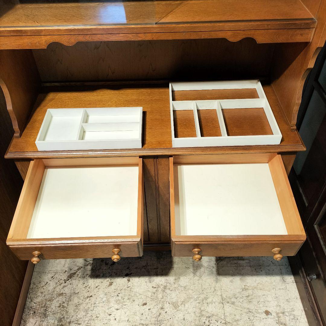 M●東サセール 希少良品☞秋山木工☜職人堅木 ヴィンテージカップボード