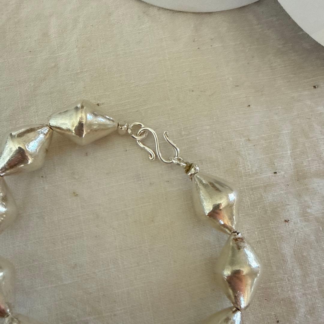 accessories mau カレンシルバービーズブレスレット