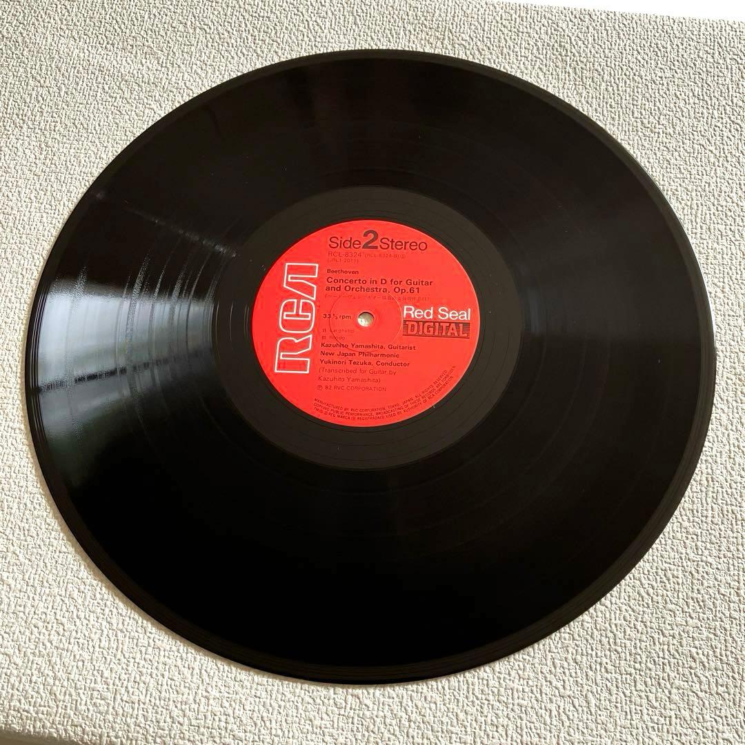 ベートーヴェン:ギター協奏曲　山下和仁　　　　　LPレコード