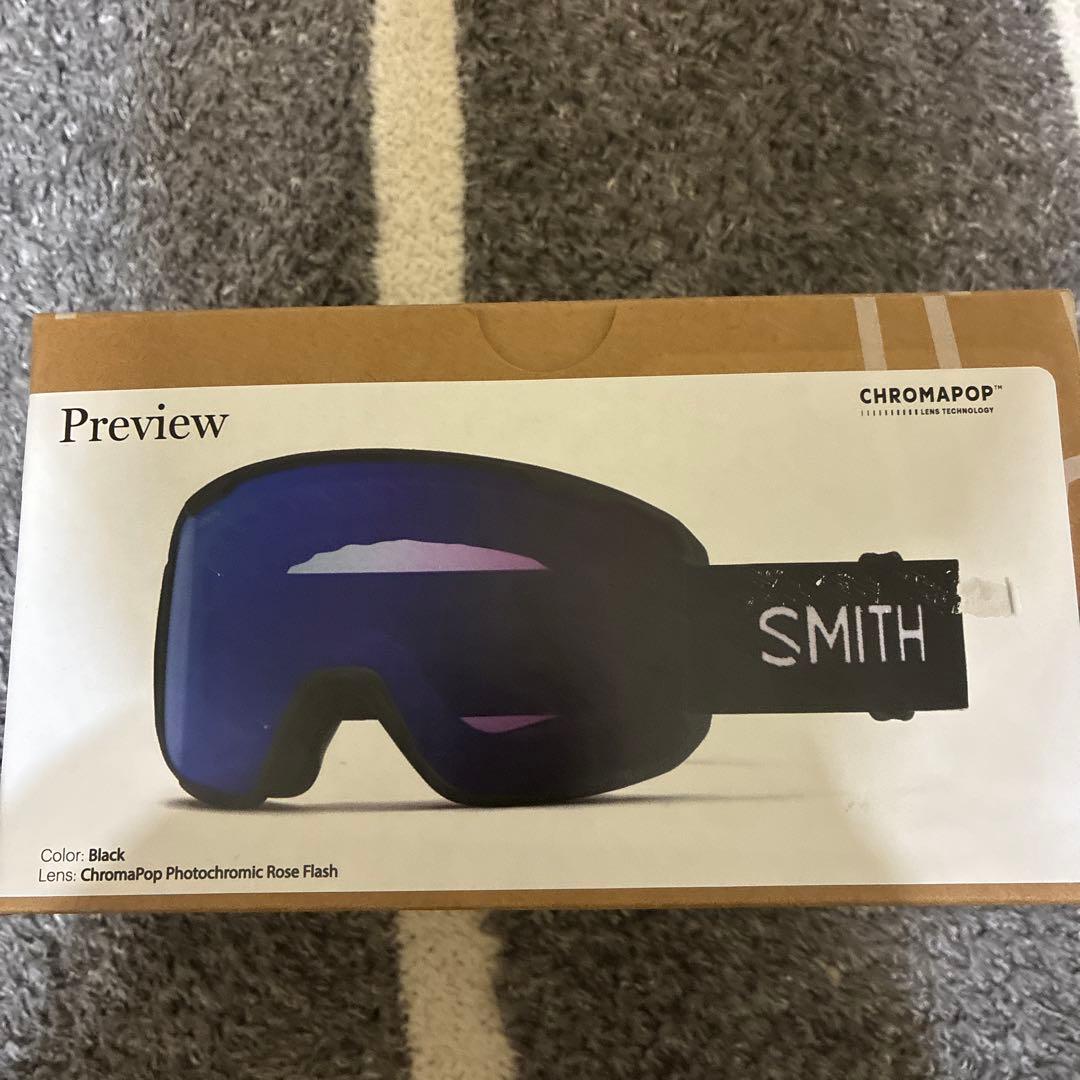 Smith Preview Black ChromaPop ゴーグル