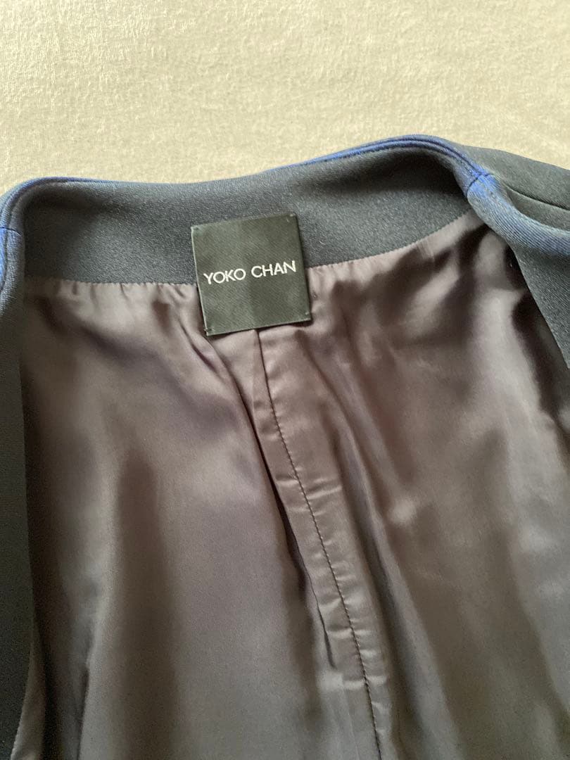 YOKO CHAN ヨーコチャン ノーカラージャケット&ノースリーブワンピース