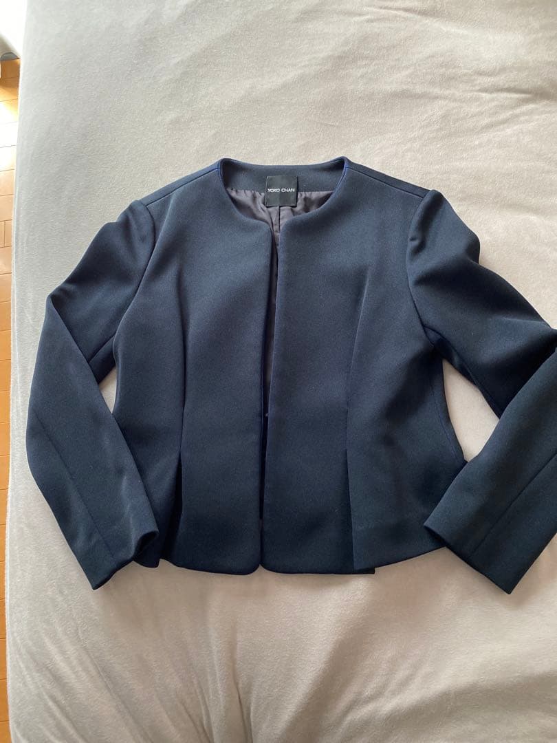 YOKO CHAN ヨーコチャン ノーカラージャケット&ノースリーブワンピース