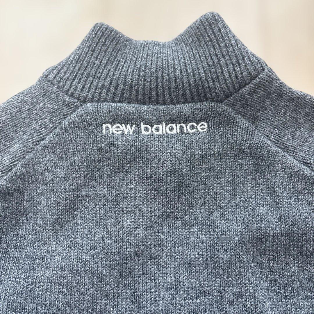 未使用タグ付 ニューバランス ゴルフ 保温 フルジップ ニットブルゾン 4