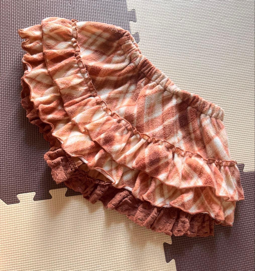 LIZ LISA リズリサ　スカート　ミニスカ　スカパン　ブラウン　チェック柄