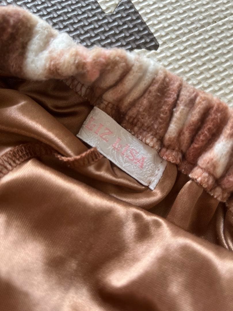 LIZ LISA リズリサ　スカート　ミニスカ　スカパン　ブラウン　チェック柄