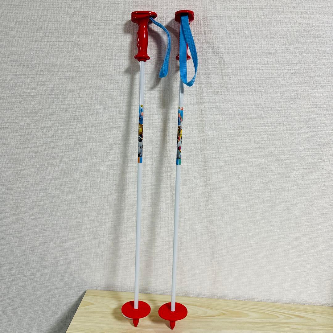 SWALLOW PANDAキッズスキー板　ストックセット 100cm パンダ